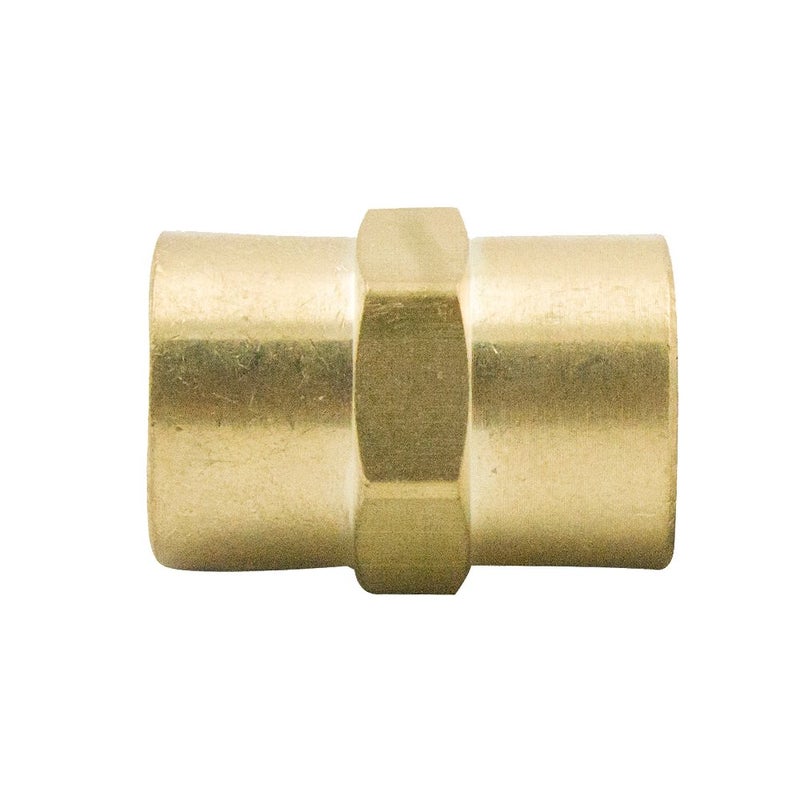 Legines Brass 1/2" NPT Female Ã— 1/2" NPT Female Coupling Coupler Hex Head Pipe Fitting 1200psi (Pack of 2) - Image 5